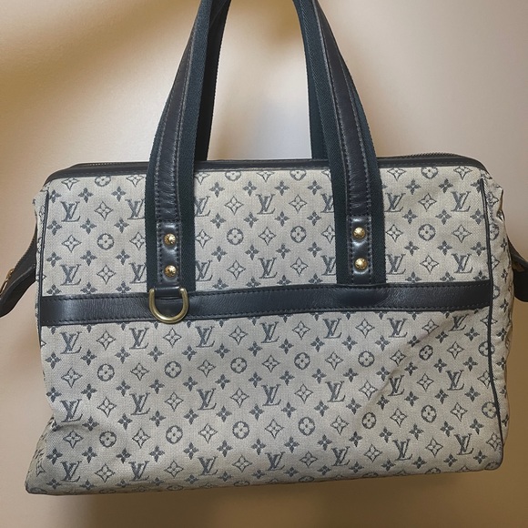 Auth. Louis Vuitton Monogram Josephine GM Handbag in Mini Lin - Picture 1 of 9